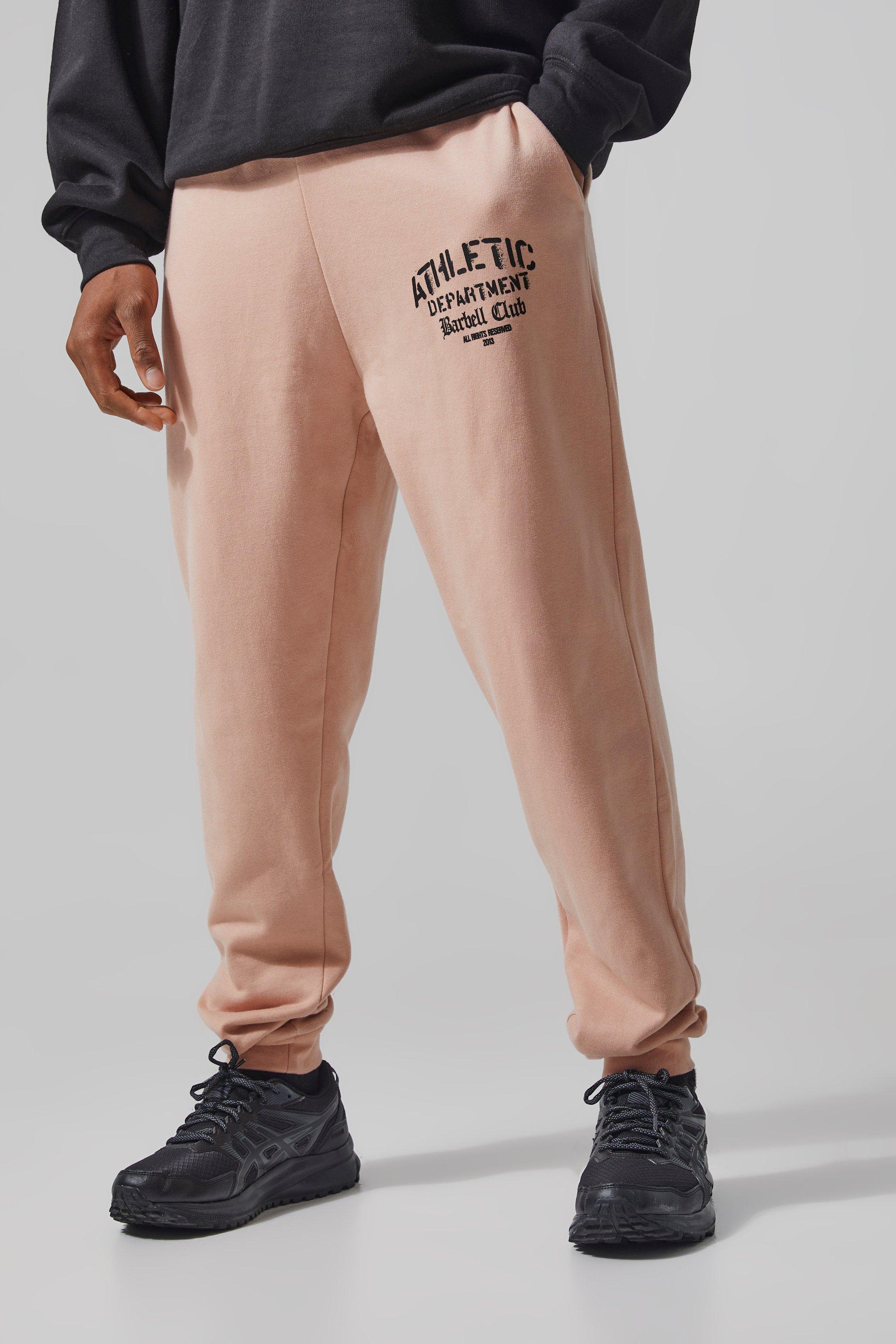 Mens Pink Man Active Athletic Club Regular Fit Jogger, Pink